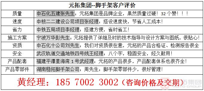 新型腳手架和普通腳手架有哪些區(qū)別呢？